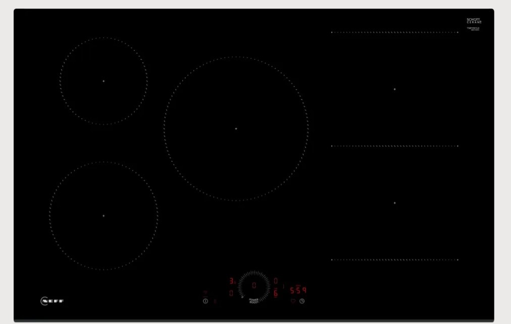 Neff N70 T58fhw1l0 80 Cm Electric Induction Smart Hob - Black, Black - Image 7