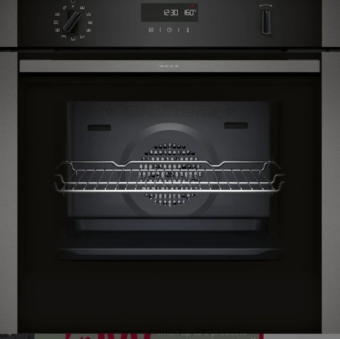 Neff Black N50 B2ach7ag7b 71L Built-In Electric Single Oven - / Graphite - A+ Rated