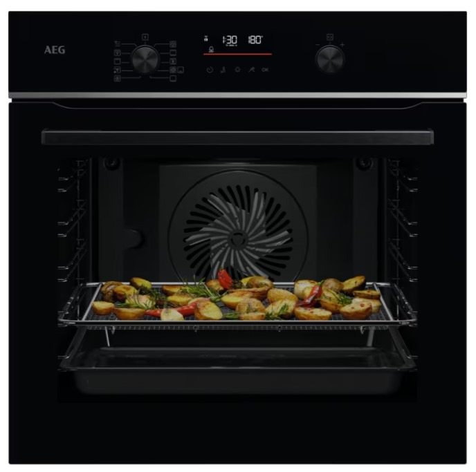 Aeg Black Ts6pb521ab 6000 Sensecook Pyrolytic Self Clean Built-In Oven