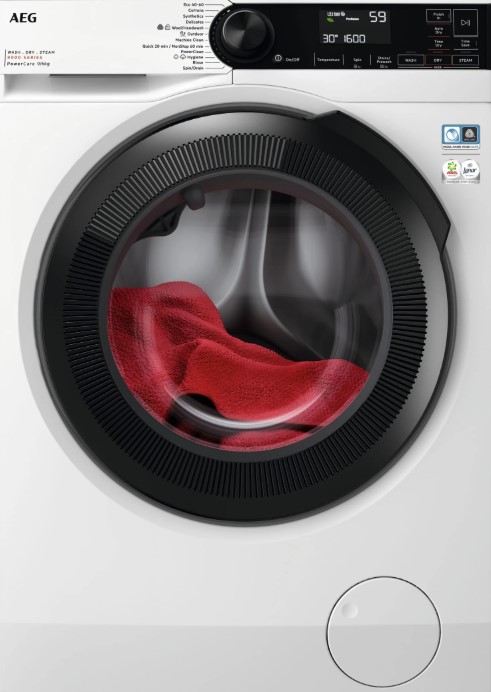 Aeg White 8000 Series Lwr8496o5b 9Kg/6Kg Washer Dryer - D Rated