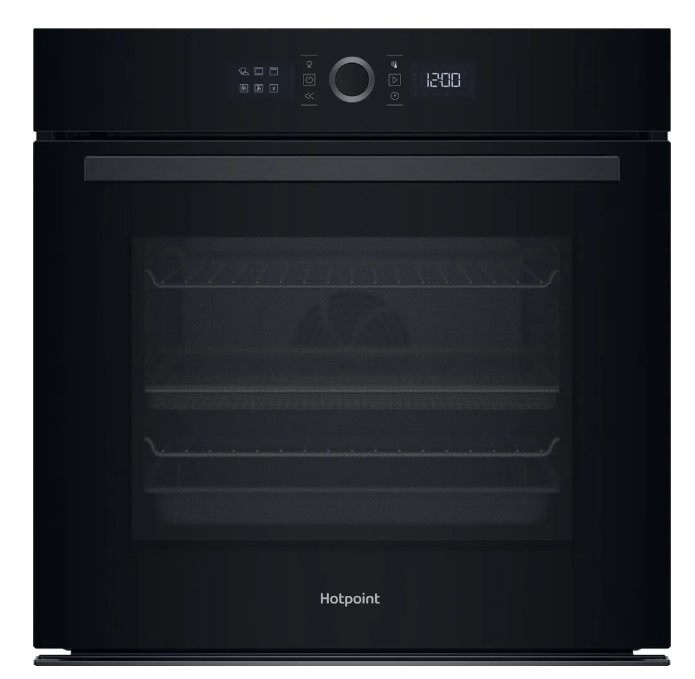 Hotpoint Black Class 4 Activemultiflow Hoi4s8pm0buk Electric Single Fan Oven With Air Fry And Dualclean