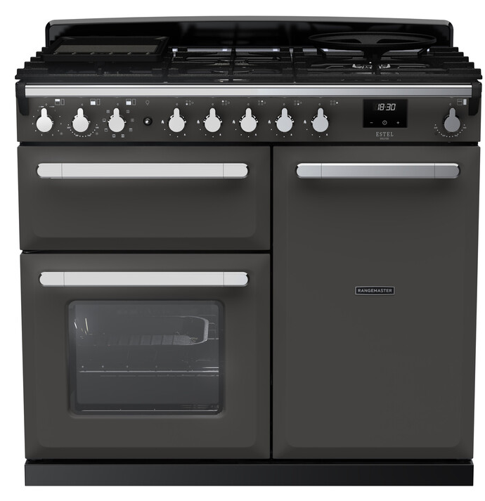 Rangemaster ESDL100DFPSLT/CM1 Estel Deluxe 100cm Dual Fuel Slate - Image 5