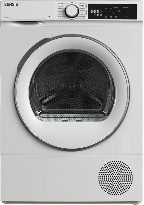 Sensis White Tdhf019a2w 9Kg Heat Pump Tumble Dryer - A+ Rated