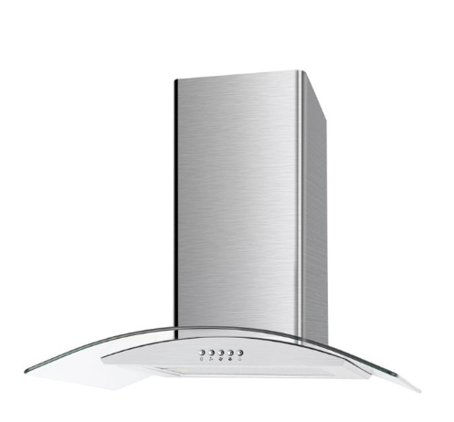 Cata Black Ubscg60ss 60Cm Curved Glass Cooker Hood