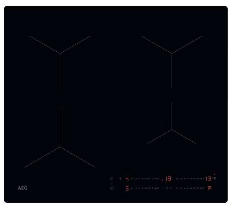 Aeg Black So64ia0scb 58Cm Induction Hob