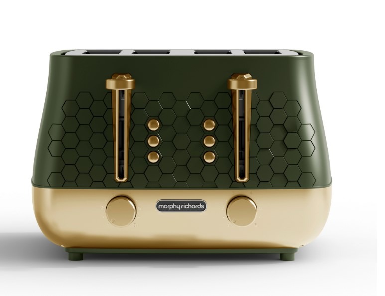 Morphy Richards Green 243022 Cassini 4-Slice Toaster Olivine