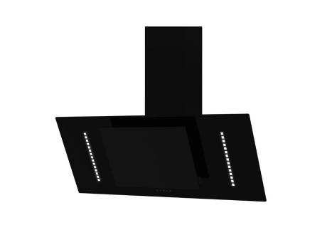 Cata Black/Light Ubarunw9 90Cm Angled Glass Cooker Hood