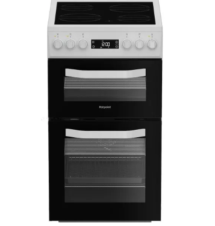 Hotpoint White Hde5vdcw - Electric Cooker - 50Cm Ceramic Hob