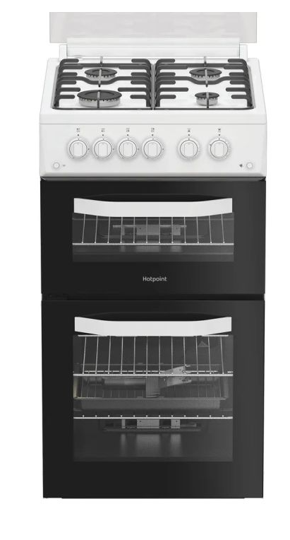 Hotpoint White Hdg5gcw - Gas Double Cooker - 59L