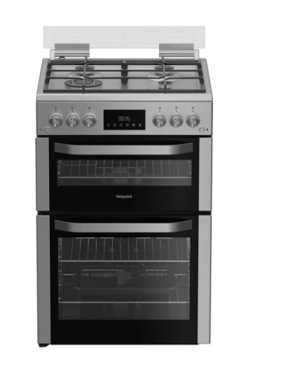 Hotpoint Men's Hdg6gdcwx Gas Cooker Small - Image 5