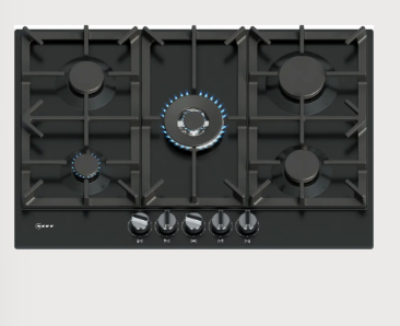 Neff Black T27ciq8s0 Hob Built-In 75 Cm Gas 5 Zone(S)