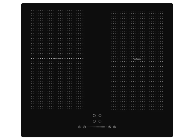 Cata Black Iconflex60f 60Cm Flex Zone Induction Hob - Pro Satin Glass