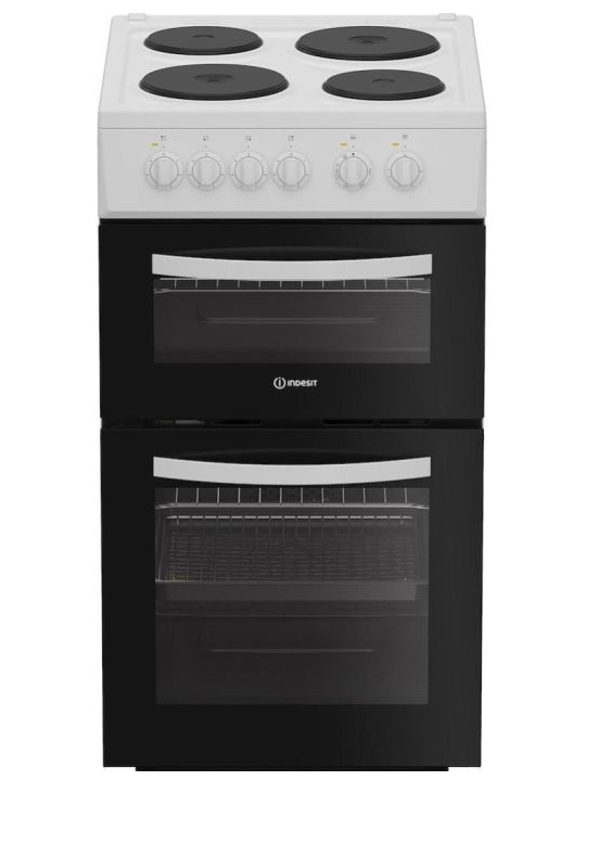 Indesit 50cm Electric Cooker - Fan Oven - 4-Zone Hob - White - Image 7
