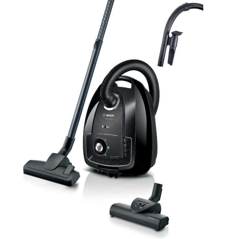 Bosch Black Bgl38ba3gb Serie 4 Proeco 850W Bagged Cylinder Vacuum Cleaner