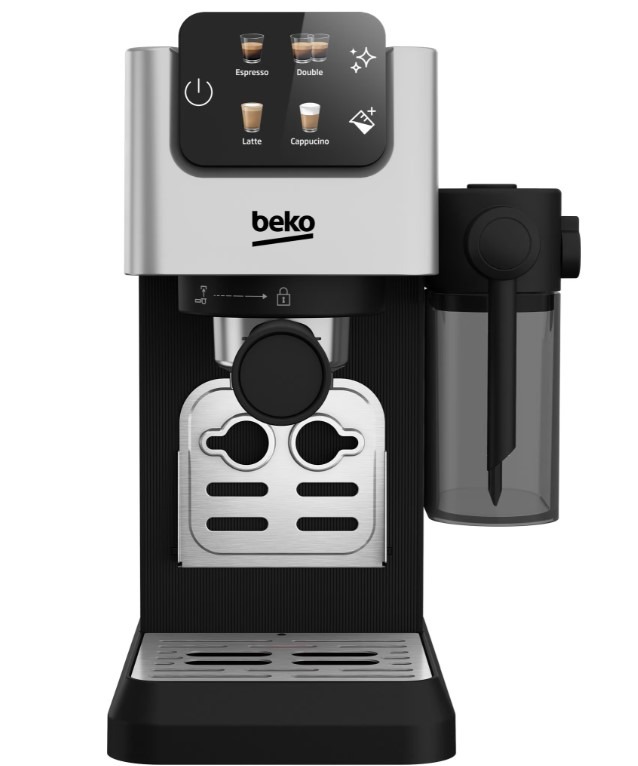 Beko Silver Cep5304x Caffeexperto Semi Automatic Espresso Coffee Machine With Integrated Milk Jug