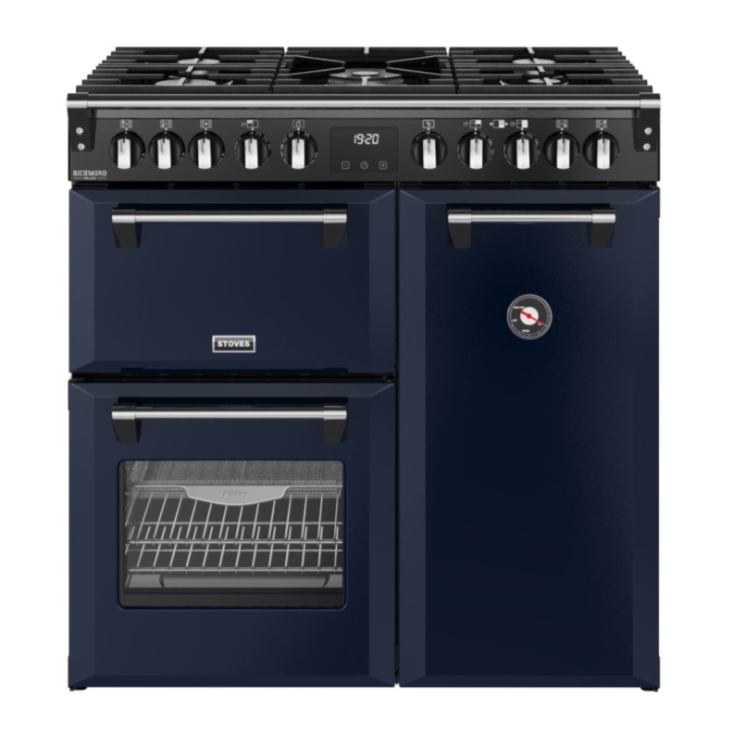 Stoves Blue 444412006 Richmond Dx 90Cm Dual Fuel Cooker Midnight