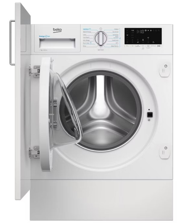 Beko Wtik741511 Integrated 7Kg 1400 Spin Washing Machine A Rated Digital Inverter Motor