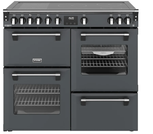 Stoves Anthracite 444412021 Richmond Deluxe 100Cm Induction Range Cooker