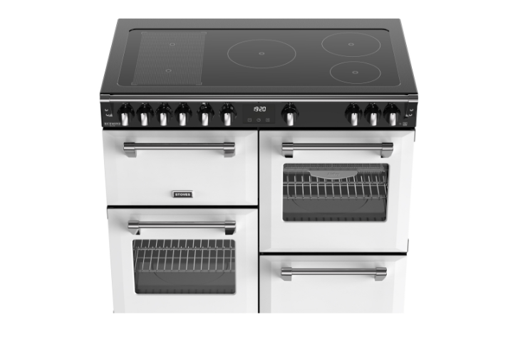 Stoves White 444412022 Richmond Deluxe 100Cm Induction Range Cooker - Ice