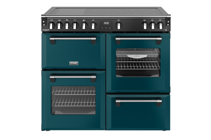 Stoves 444412025 Richmond Deluxe 100Cm Induction Range Cooker - Deep Marine