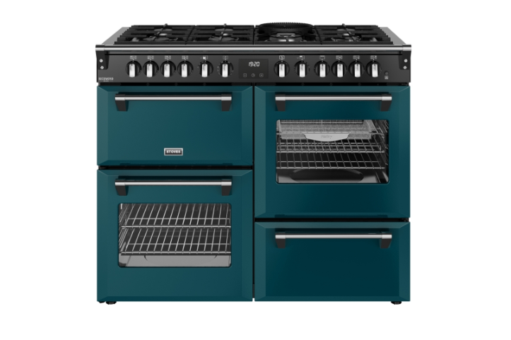 Stoves Blue 444412031 Richmond Deluxe 110Cm Dual Fuel Range Cooker - Deep Marine