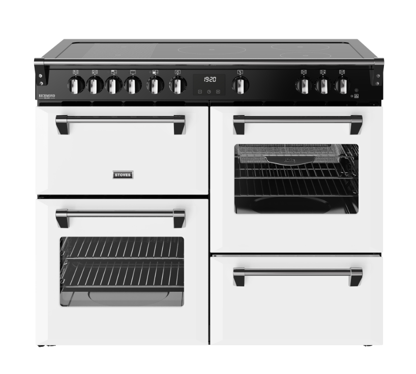 Stoves White 444412034 Richmond Deluxe 110Ei Rty Electric Range Cooker - Ice