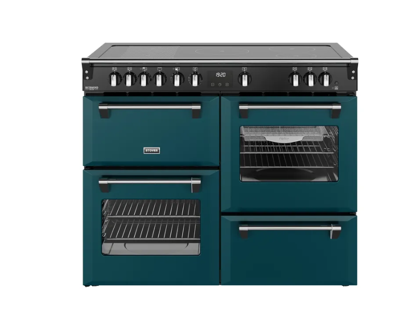 Stoves Blue 444412037 Richmond Deluxe 110Cm Induction Range Cooker - Deep Marine