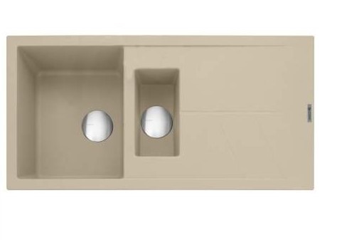Caple Sotera 150 Inset 1.5 Bowl Kitchen Sink With Drainer - Desert Sand