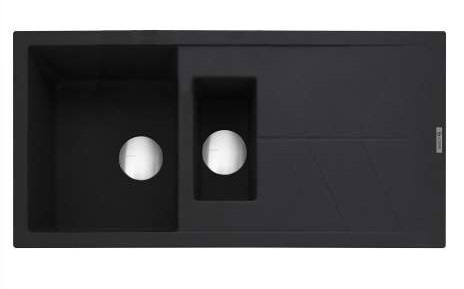Caple Anthracite Sotera 150 Inset 1.5 Bowl Kitchen Sink With Drainer
