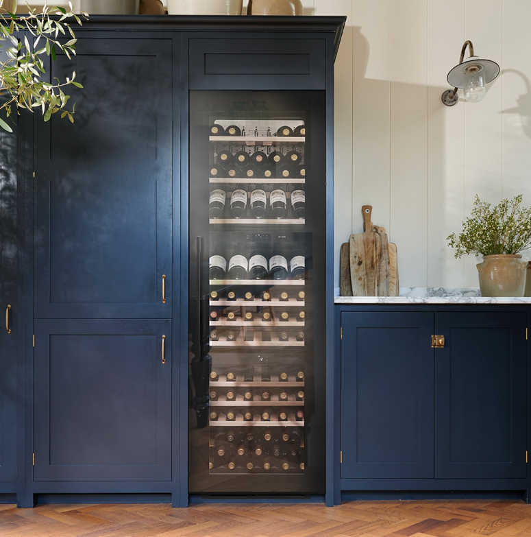 Caple Black In-Column Triple Zone Wine Cooler Glass Wc1796bg
