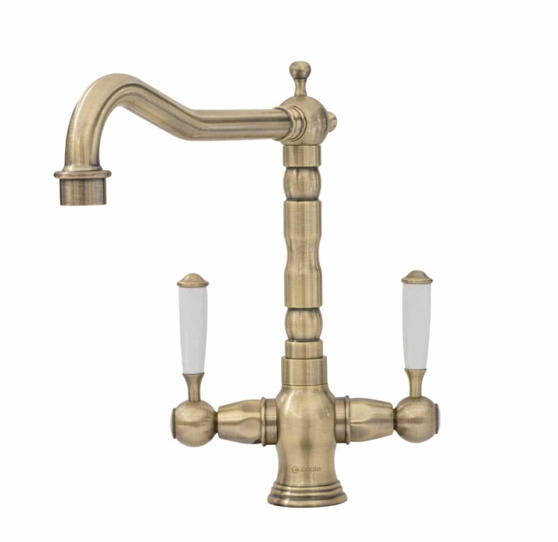 Caple Hadley Traditional Dual Lever Tap Had/Ab Tap Antique Brass