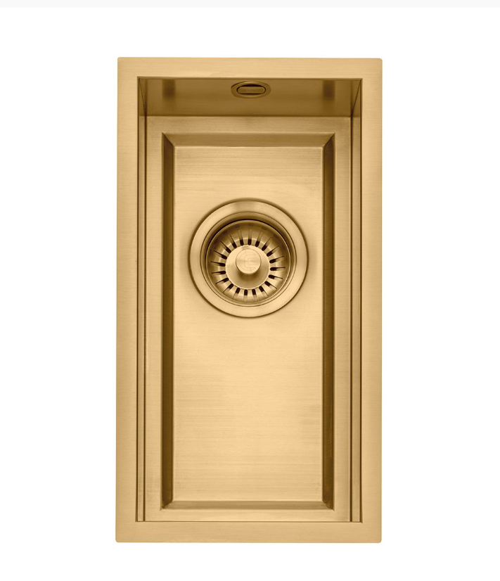 Caple Gold Saso20/16/Gd 20Cm Undermount Worktop Sink 16Mm Ledge