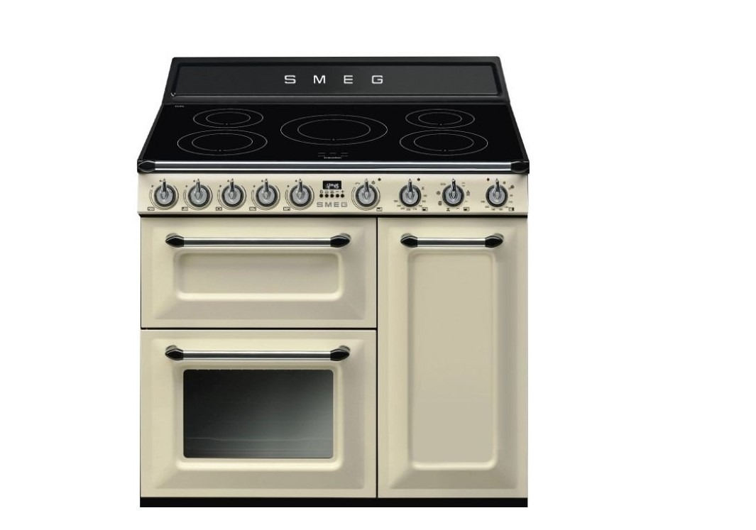 Smeg Cream Victoria Tr93ip2 90Cm Induction Range Cooker