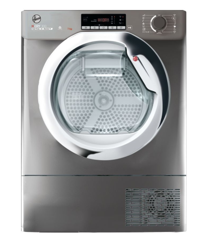 Hoover Grey Batd H7a1tcer-80 Integrated Heat Pump Tumble Dryer, 7Kg, A+ Rated