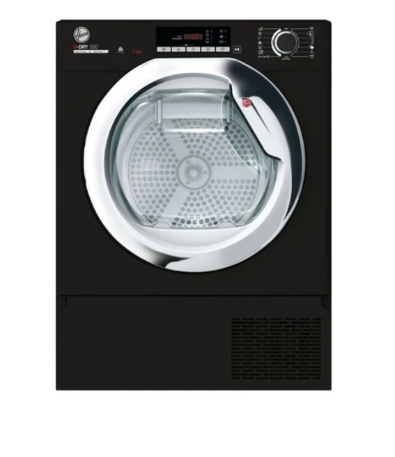 Hoover Black Batdh7a1tceb-80 7Kg Built-In Heat Pump Tumble Dryer