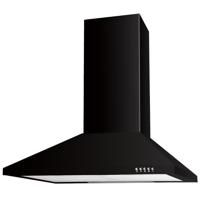 Culina Black Ubsch60bk 60Cm Chimney Hood In