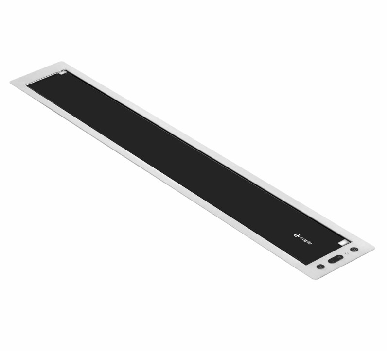 Caple Black Dd903bk 85Cm Flip Operation Downdraft Extractor