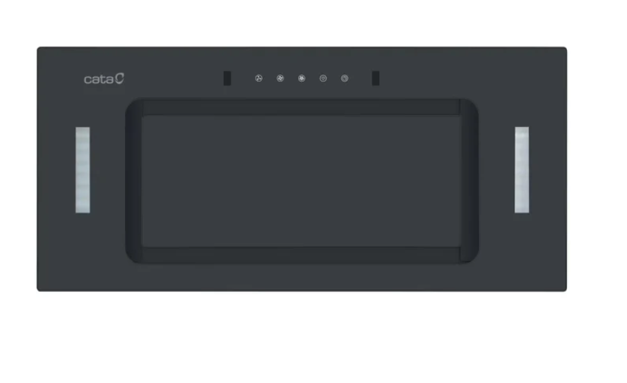 Cata Black Caticon52bk Glass 52Cm Canopy Hood A+ Energy