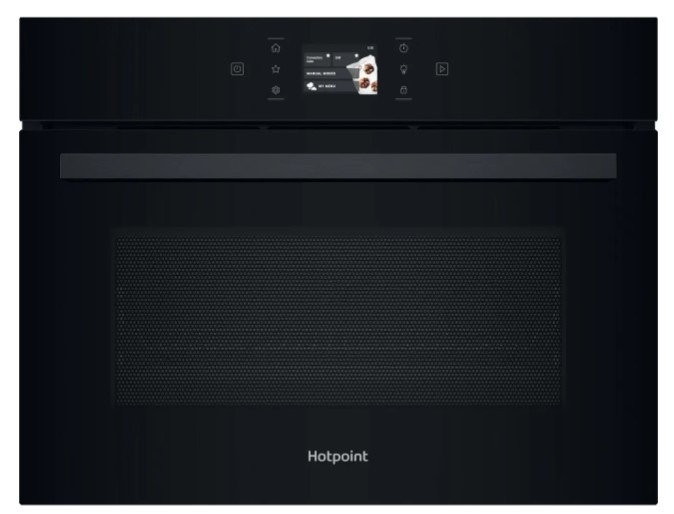 Hotpoint Black Hcw9owphtsbuk 53 Litre 46Cm High, Built In Microwave With Grill