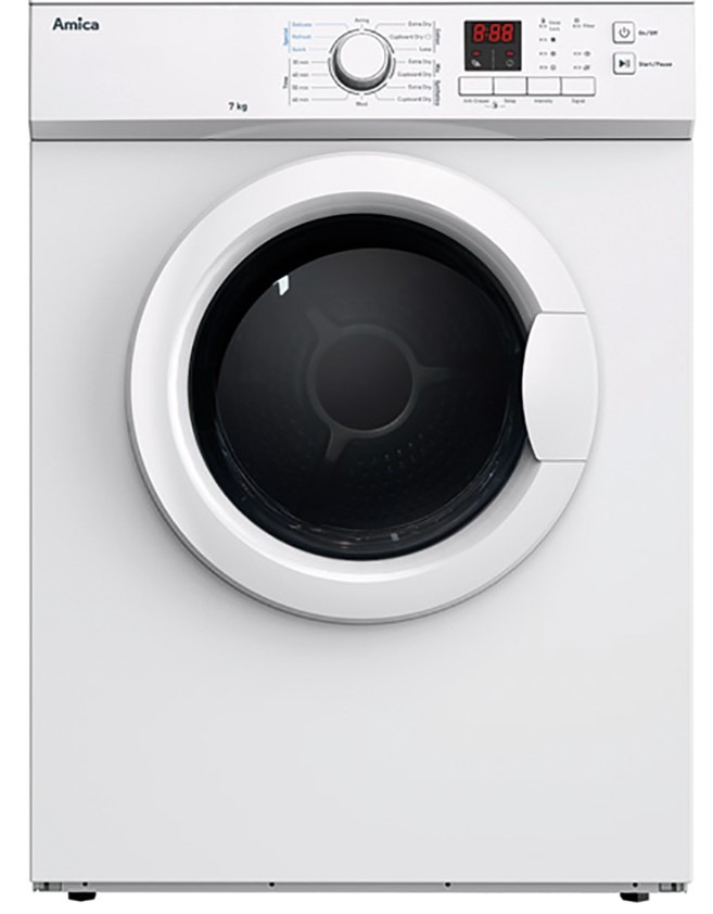 Amica White Adv7clcw 7Kg Freestanding Vented Tumble Dryer,