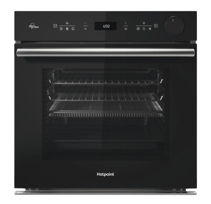 Hotpoint Black Si4s854cbl Class 4 60Cm Built-In Single Multifunction Oven With Multiflow And Air Fry