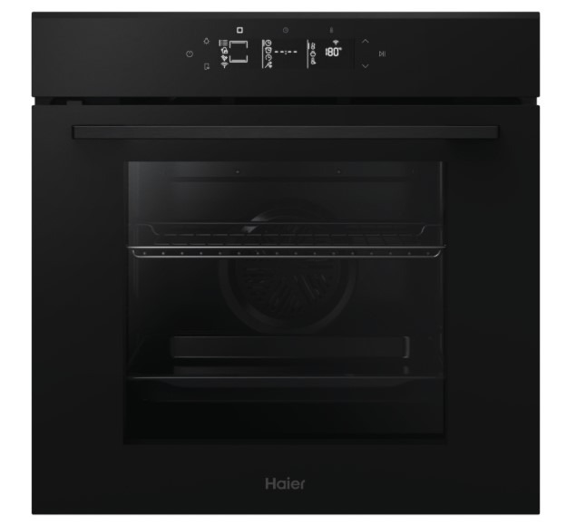 Haier Black H6 Id25g3ytb2 Built-In Electric Single Oven With Pyrolytic Cleaning, A++ Rated
