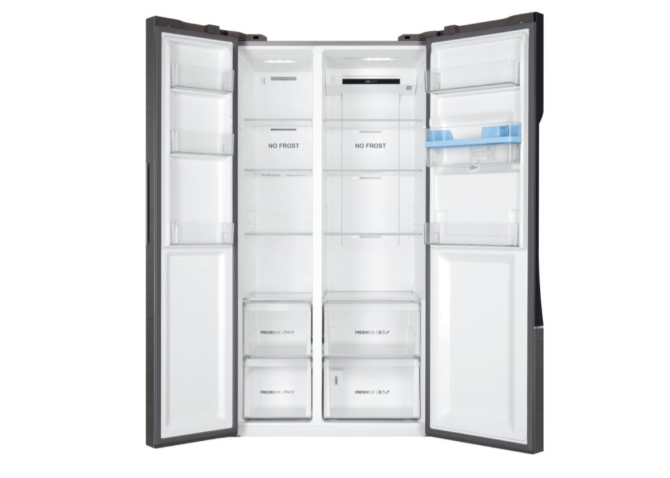 Haier Silver Hsr3918ewpg American-Style Fridge Freezer