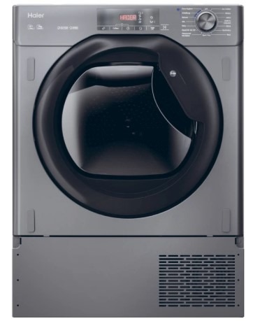 Haier HDB4 H7A2TBERX80 Integrated Heat Pump Dryer 7kg Capacity A++ Energy Efficiency Anthracite/Black - Image 2