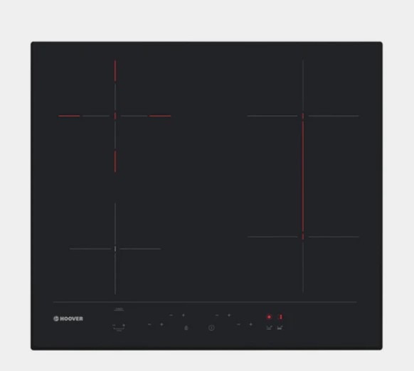Hoover Black H-Hob 500 Ceramic Hob - 4 Burners (Hh64dbb3p)