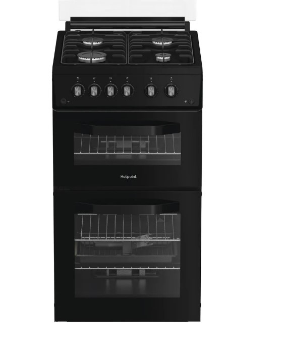 Hotpoint HDG5GCB Gas Cooker - Black - 59L Oven Capacity - Image 8