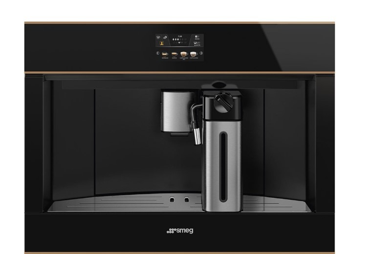 Smeg Black Dolce Stil Novo Automatic 45 Cm Compact Built-In Espresso Coffee Machine