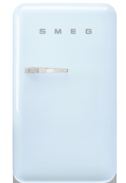 Smeg Blue Fab10rpb5 Free Standing Refrigerator Pastel 545 Mm Wide 50'S Style