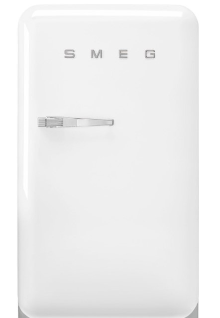 Smeg White Fab10rwh6 Free Standing Refrigerator 545 Mm Wide 50'S Style