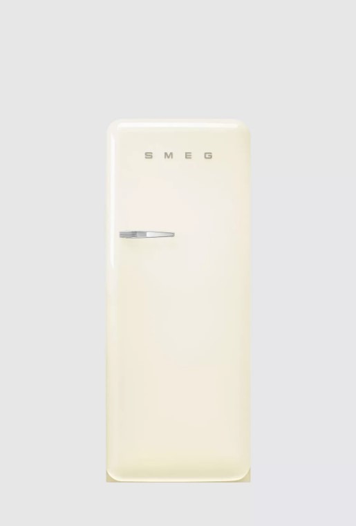Smeg Cream Fab28rcr6uk Free Standing Refrigerator 601 Mm Wide 50'S Style